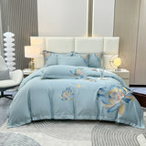 Flowers Embroidery Bedding Set – Exquisite and Elegant