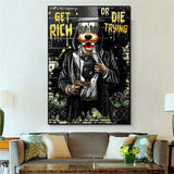 Disney Get Rich Or Die Trying Canvas Wall Art