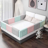 Baby Upholstered Bed Fence | Children's Bed Guardrail | Anti-Fall Anti-Collision