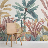Banana Leaf Rain Forest Wallpaper for Home Wall Decor