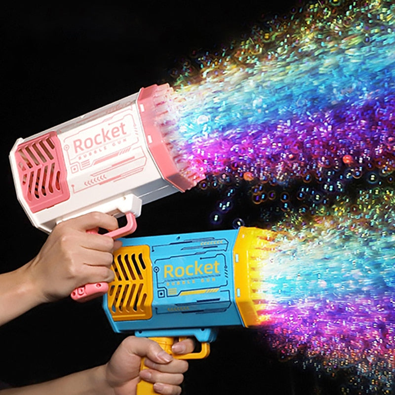 Bubble Gun Kids Toys Rocket Soap Bubbles Machine