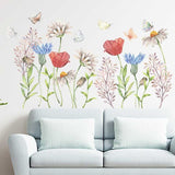 Butterfly Flowers Decorative Wall Stickers