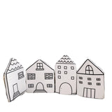 Design della casa con paraurti in peluche per lettino per bambini