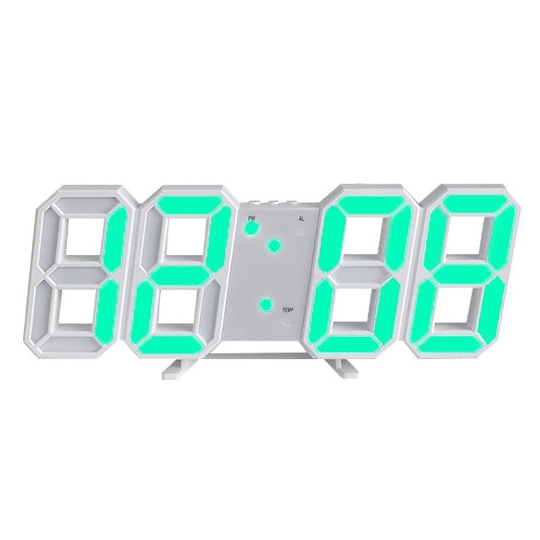 Horloge murale numérique LED 3D : design innovant et élégant.