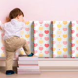 Cuscini di sicurezza imbottiti da parete per bambini Hearts of Love