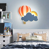 Hot Air Balloon Cloud Wall Light | Kids Room Hot Air Balloon Cloud Wall Light