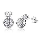 Diamond 925 Sterling Silver Earrings - Stunning Jewelry