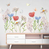 Butterfly Flowers Wall Decal: Stunning Art for Your Walls