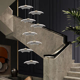 Staggered Staircase Chandelier - Grand Staircases Lighting