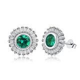 Emerald Diamond Gemstone Earrings – Exceptional Brilliance