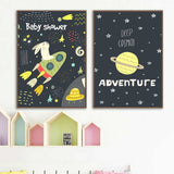 Décoration murale pour chambre d'enfant : explorez des designs vibrants et astronautes.