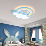 Girls Cloud Rainbow Ceiling Light | Kids Room Decor Lights