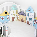 Plush Baby Bed Bumper Boys House Theme