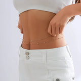 Punk Double Layer Chinese Knot Waist Chain - Summer Body Jewelry