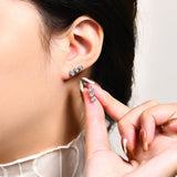 Ohrringe mit Diamanten aus reinem Silber – authentisch und exquisit