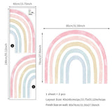 Watercolour Rainbow Wall Stickers