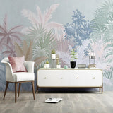 Nordic Tropical Plant Forest Wallpaper for Home Wall Decor