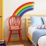 Watercolor Half Rainbow with Vigor Style Dots Wall Stickers