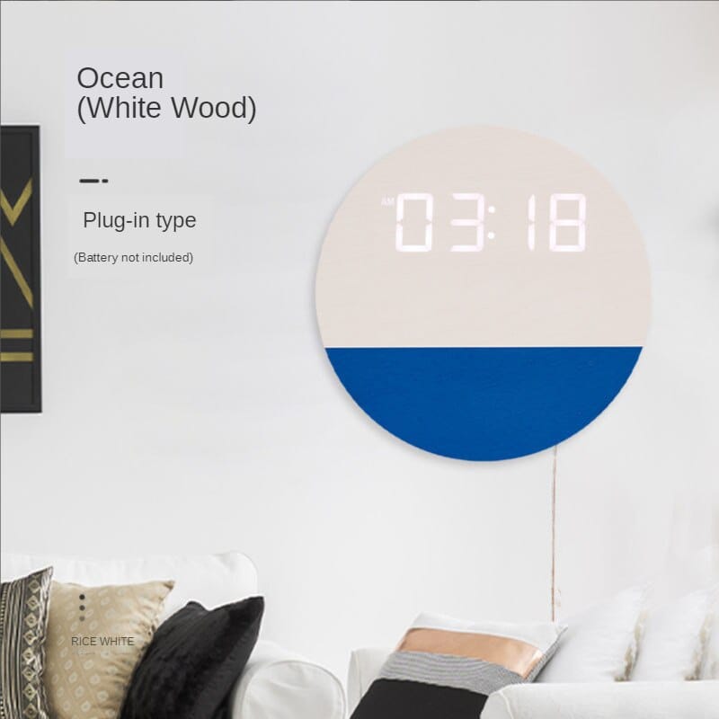 Nuovo orologio da soggiorno cinese semplice e alla moda orologio elettronico domestico moderno creativo orologio da parete digitale decorativo