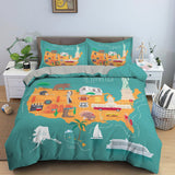 Discover World Map Bedding Set: High Quality and Stylish