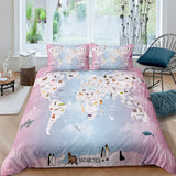 World Map Bedding Set - Best Quality & Exclusive Designs