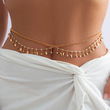 Luxury Rhinestone Tassel Butterfly Belly Chain - Summer Body Jewelry