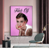 Affiche Audrey Hepburn - Art mural classique et élégant