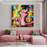 Pink Panther Wall Art: Unique Smoking Decor