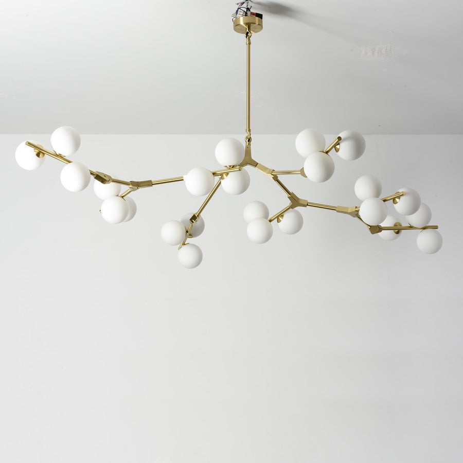 Glass Balls Chandelier - Handcrafted Beauty and Elegance