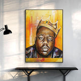 Famous Rapper Singer: Biggie Smalls Poster Canvas Art
