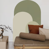 Sticker mural arche verte : décoration vibrante pour la maison