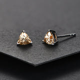 Yellow Moissanite 925 Sterling Silver Diamond Earrings