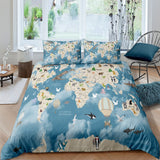 Get Cozy with Our World Map Bedding Set