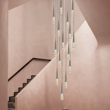 Crystal Cones Staircase Chandelier - Stunning Ambiance
