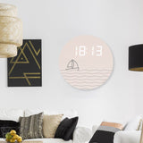 Nouvelle horloge de salon chinoise horloge électronique domestique simple et à la mode horloge de décoration murale numérique créative moderne