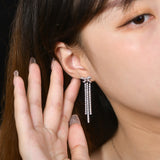 Boucles d'oreilles noeud diamant - Bijoux exquis pour femmes
