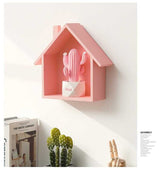 Wooden Small House Shelf Wooden Storage
