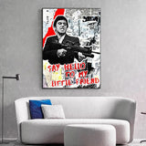 Classic Movie Poster Tony Montana Scarface Canvas Wall Art