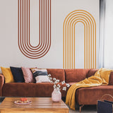 Adesivo murale ad arco boho: design vibrante per una decorazione domestica chic