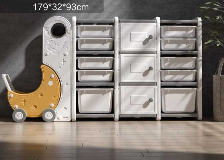 Astronaut Galaxy Design Toys Storage Rack | Large Toy Storage Cabinet