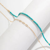 Boho Zircon Waist Chain - Beaded Natural Stone Belly Chain for Women