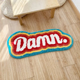 DAMN Letter Element Rug: Edgy Style and Comfort in Every Detail