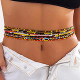 Bohemian Colorful Waist Chain - Vintage Boho Belly Chain