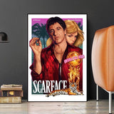 Scarface Film Al Pacino Parrain Art mural sur toile