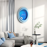 Designer Wall Clock: Modern Digital Capsule Style Wall Clock