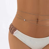 Boho Rhinestone Belly Belt - Multilayer Summer Body Chain for Women