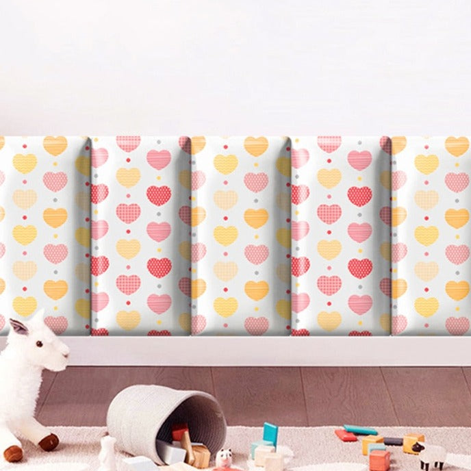 Hearts of Love Kids Wall Padded Safety Cushions