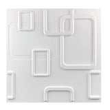 Square Geometric 3D Wall Panel for House Wall Renovation