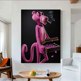 Pink Panther Wall Art for Unique Smoking Decor
