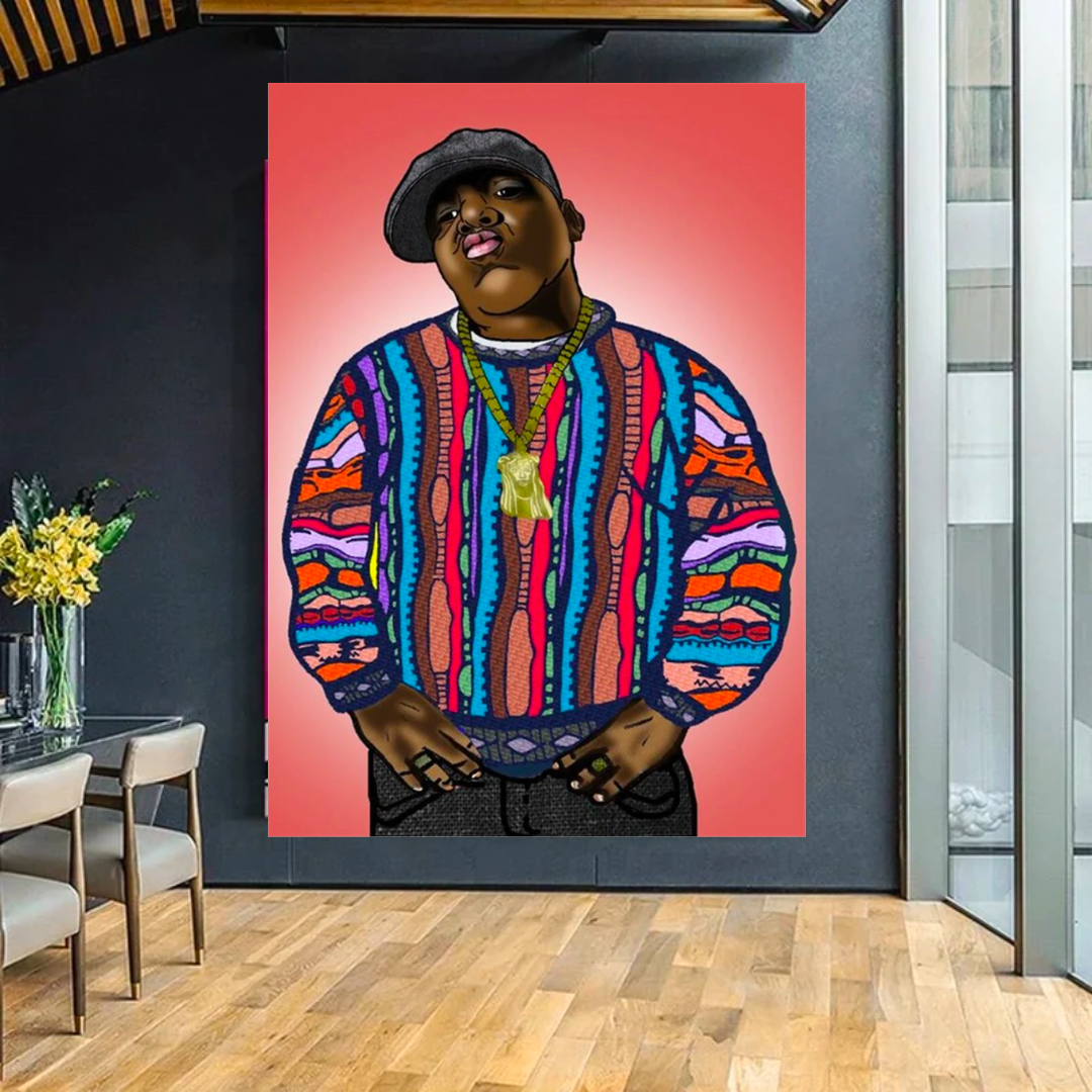 Biggie Smalls Rapper Canvas Wall Art An Iconic Tribute